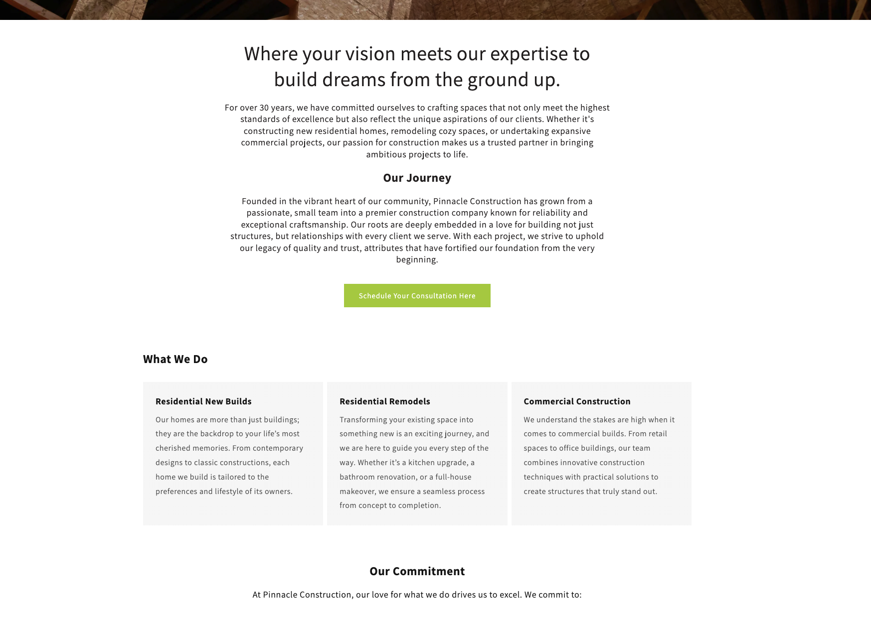 Pinnacle Construction Screenshot